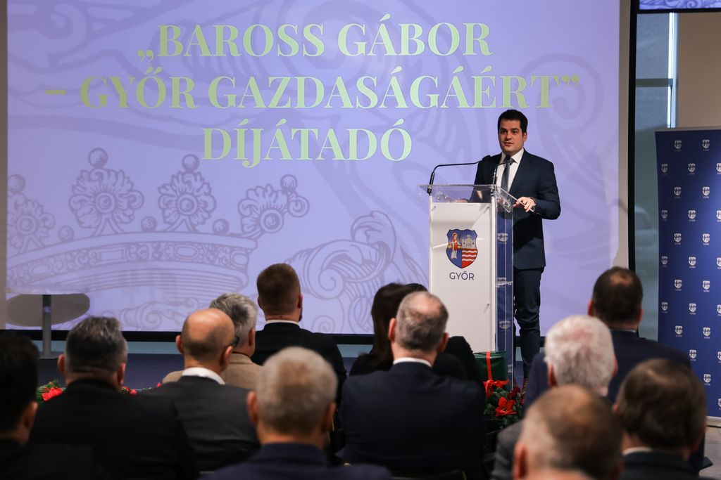 Baross Gábor-díjakat adtak át Győrben a város meghatározó gazdasági szereplőinek