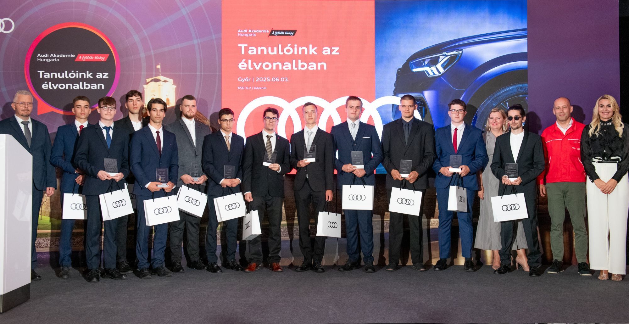 Audi Hungaria idén is méltatták a duális képzés legkiválóbb fiataljait
